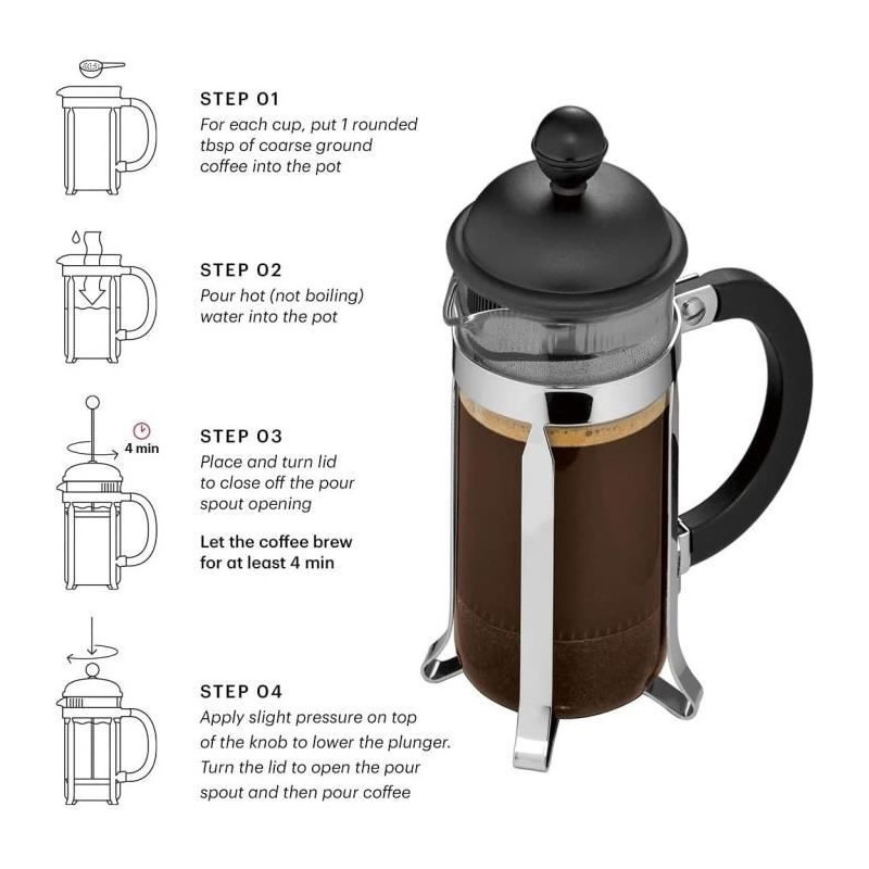 Bodum 1903-913 - COFFEE MAKER - JAVA French Press Coffee Maker White 0
