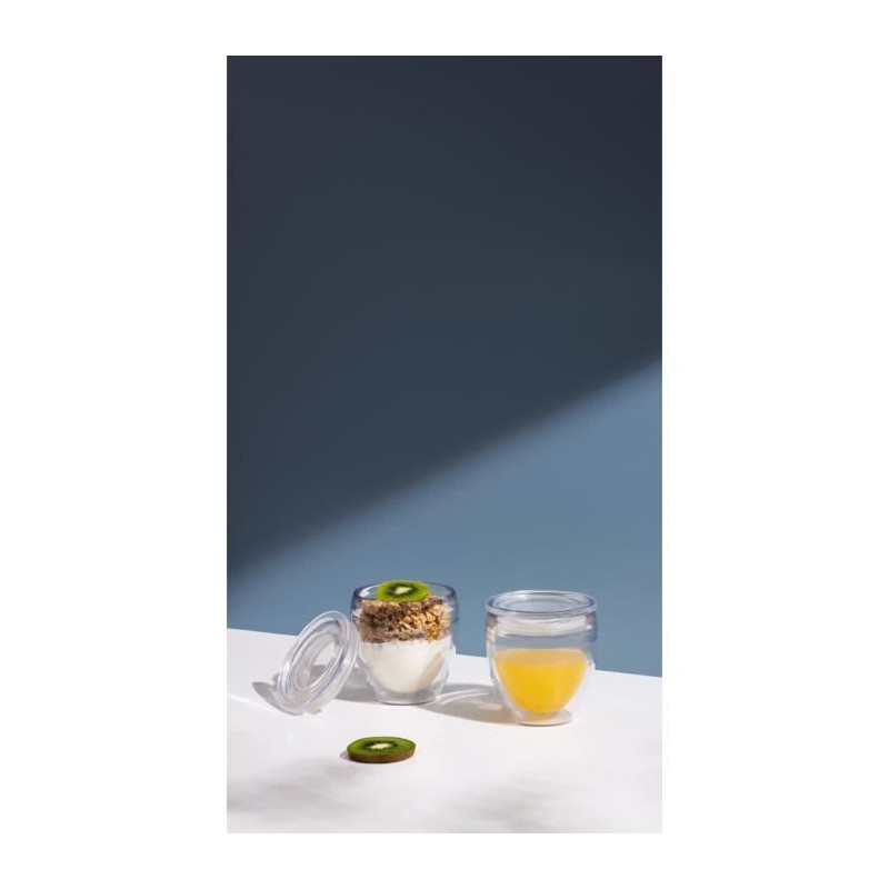 Set of 2 cups - BODUM - Pavina To Go - Double-walled plastic - Airtigh