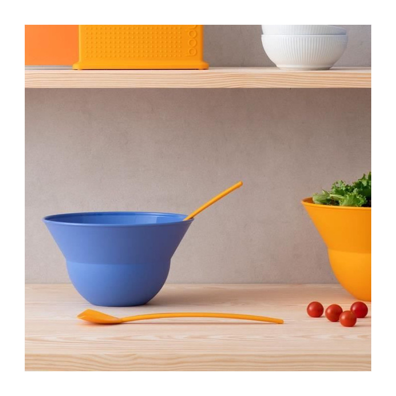 Set of 2 bowls 3 L and 4.9 L with salad servers - BODUM - Topee - Mati
