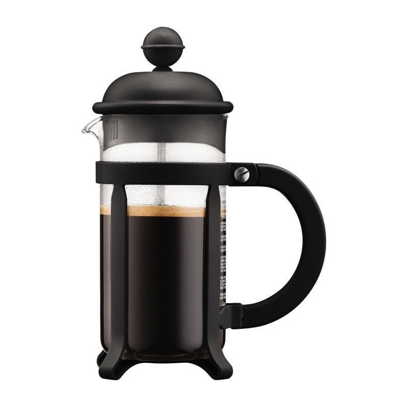 French press coffee maker - BODUM - JAVA - Black - 0.35 L - Stainless