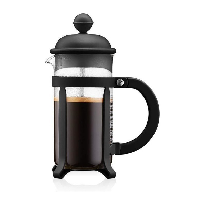 French press coffee maker - BODUM - JAVA - Black - 0.35 L - Stainless
