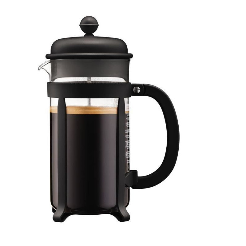 French press coffee maker - BODUM - 1908-01 - Black - Borosilicate gla