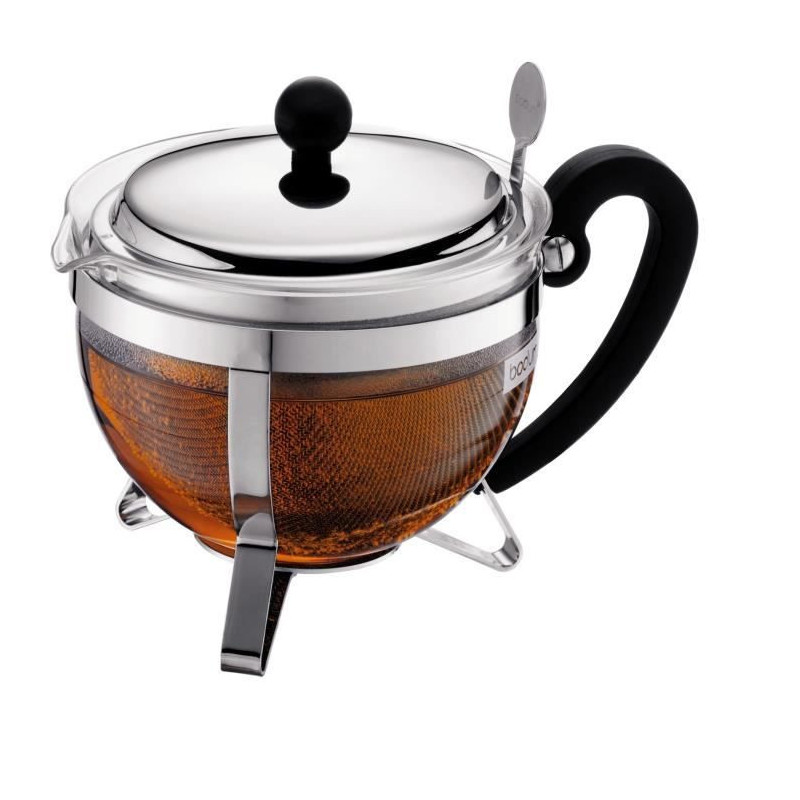 BODUM CHAMBORD Teapot with sieve 1L gray