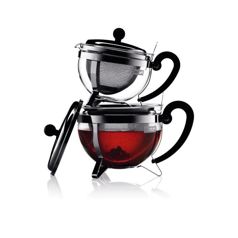 BODUM CHAMBORD Teapot with sieve 1L gray