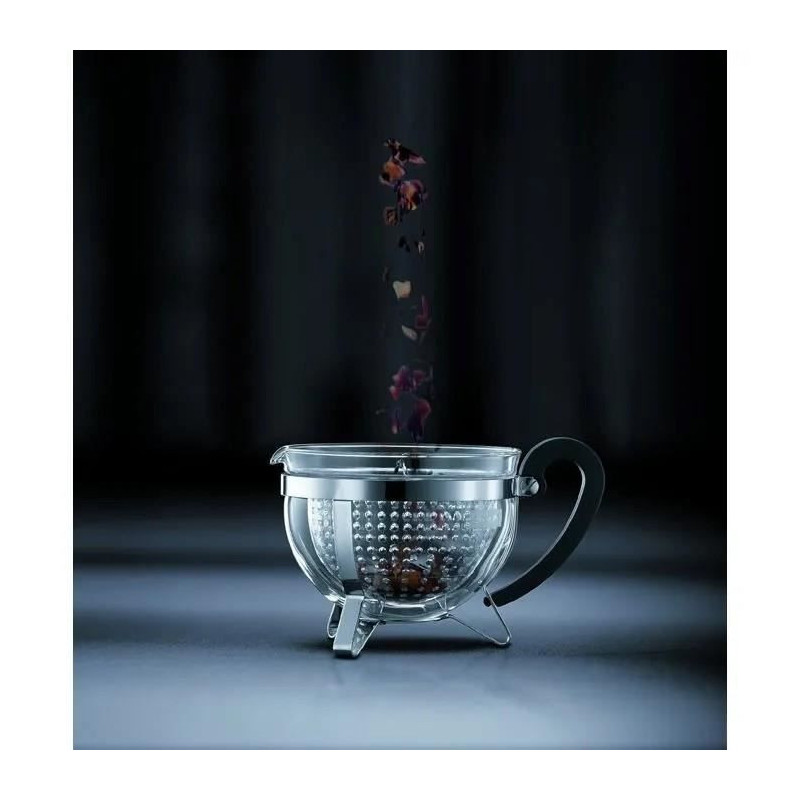 BODUM CHAMBORD Acrylic filter teapot 1.3 l Black
