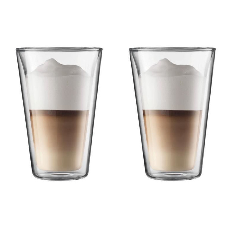 BODUM CANTEEN Set of 2 double wall glasses 0.4 l Transparent