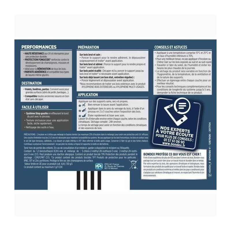 BONDEX 2 in 1 Satin High Protection Stain 5 years - Golden Oak