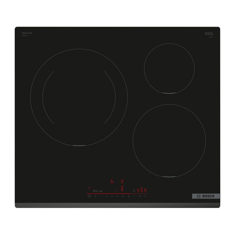 BOSCH induction hob - 3 burners - L59 x D52 cm - PIJ631HB1E