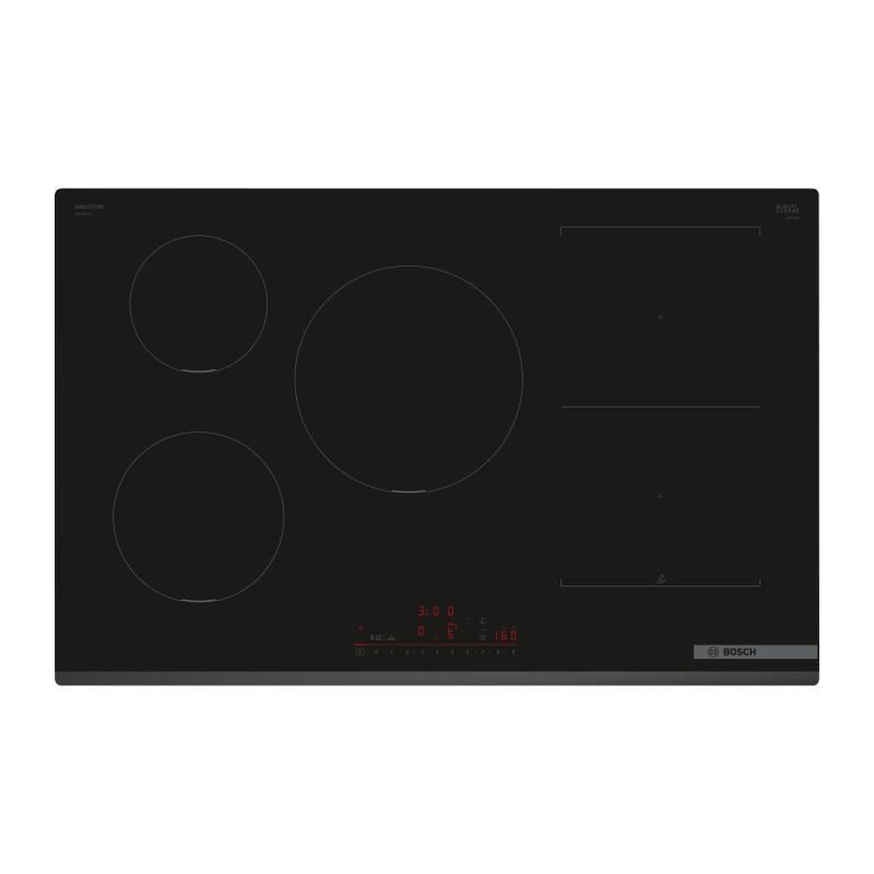 BOSCH wide induction hob - 5 burners - L80 x D52 cm - PVW831HC1E