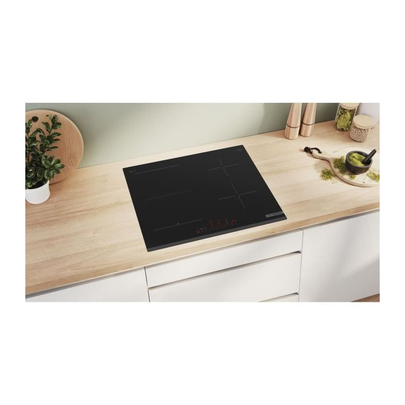Induction hob 60cm - BOSCH SER6 - PVS63KHC1E Black - 4 burners - Home