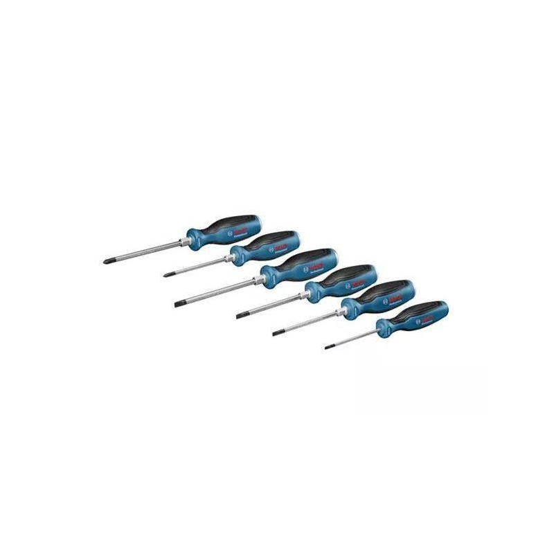 Set of 6 flat screwdrivers