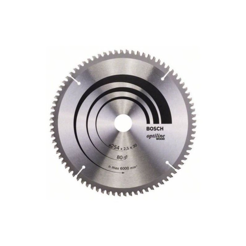 BOSCH PROFESSIONAL Carbide Circular Saw Blade 254 x 30 x 2.5mm (80 Tee