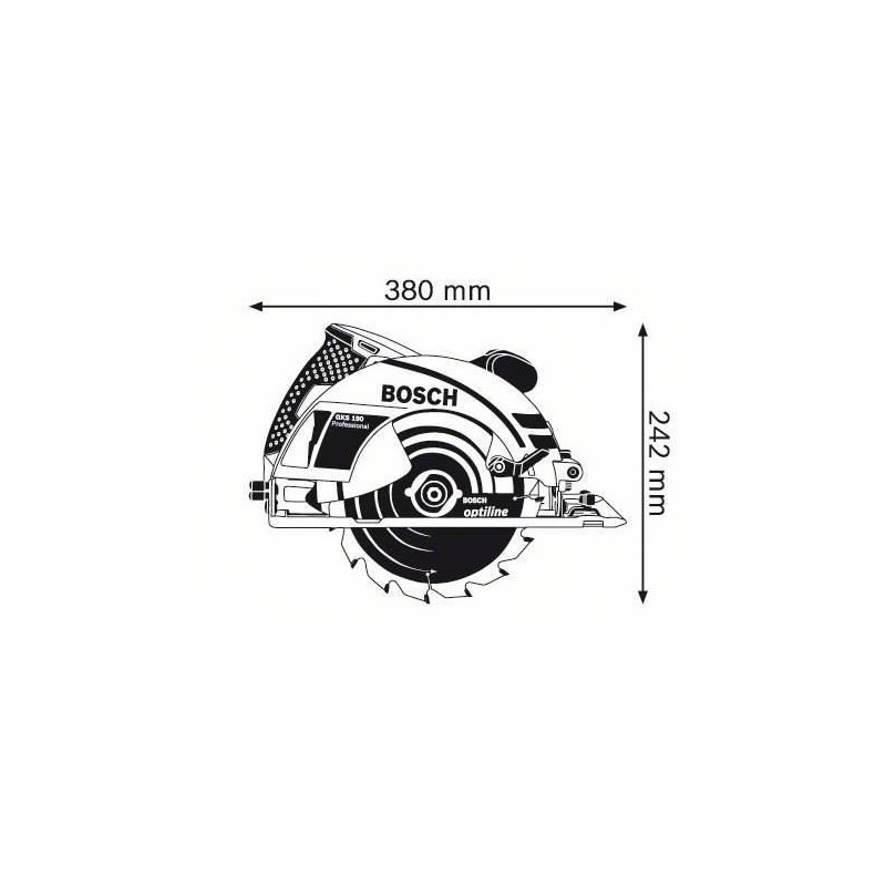 Circular saw - Bosch Professional - GKS 190 - 1400 W - 70 MM - 0601623
