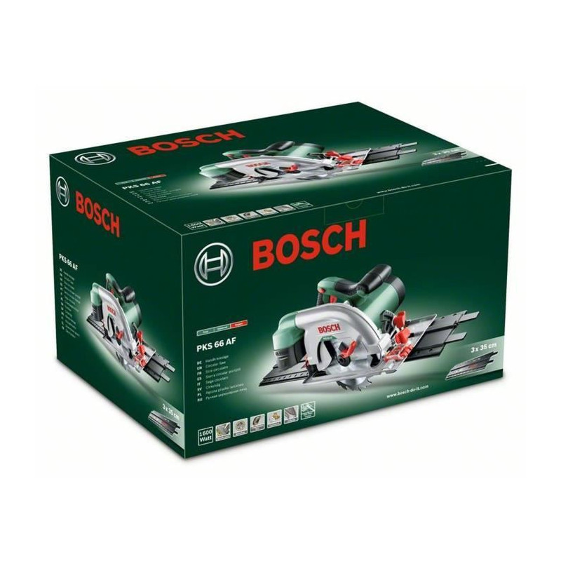 BOSCH Circular saw PKS66AF 1600W + rail