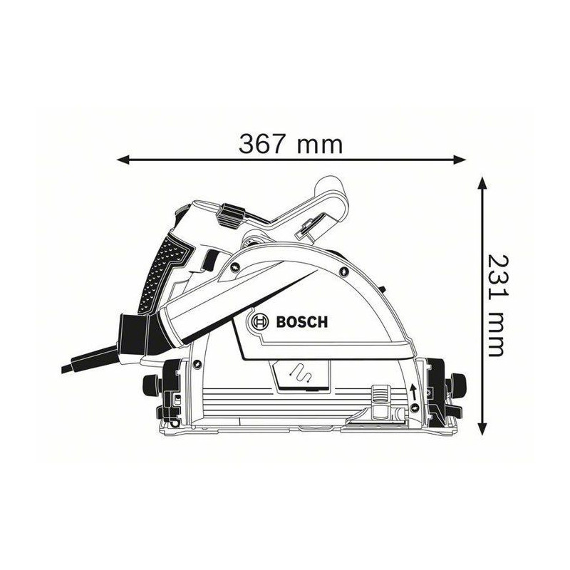 Bosch GKT 55 GCE Plunge Circular Saw - 165mm 1400W