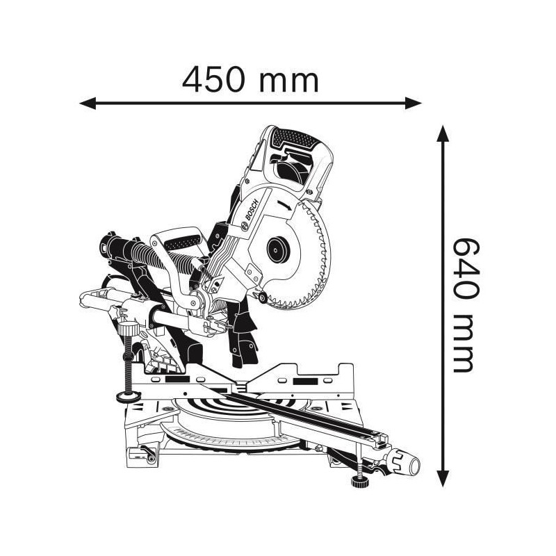 Bosch Profesional GCM 8 SDE - Radial tab saw 261 mm - 30 mm - 1600W