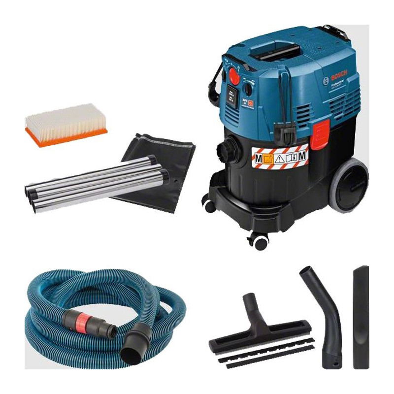 Vacuum cleaner for solids and liquids 1380W GAS 35 M AFC in cardboard