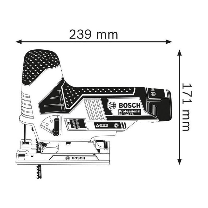 Bosch Professional GST 12V-70 jigsaw without battery - 06015A1001