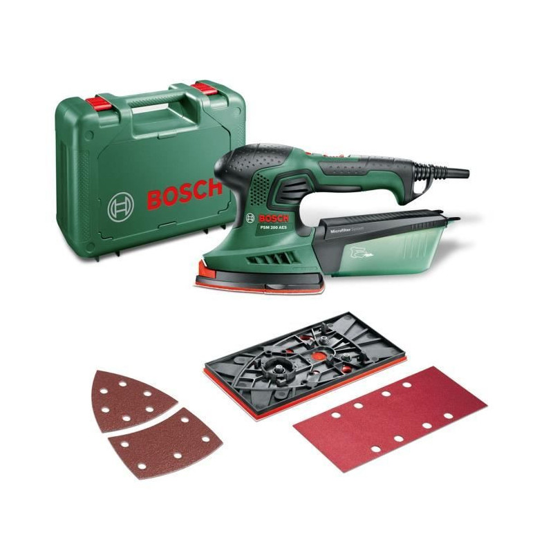 Multi Bosch - PSM 200 AES sander (delivered with 2 abrasive sheets, sa