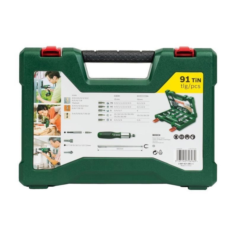 Accessories box for drilling and V -Line screwing (91 pcs) - Bosch