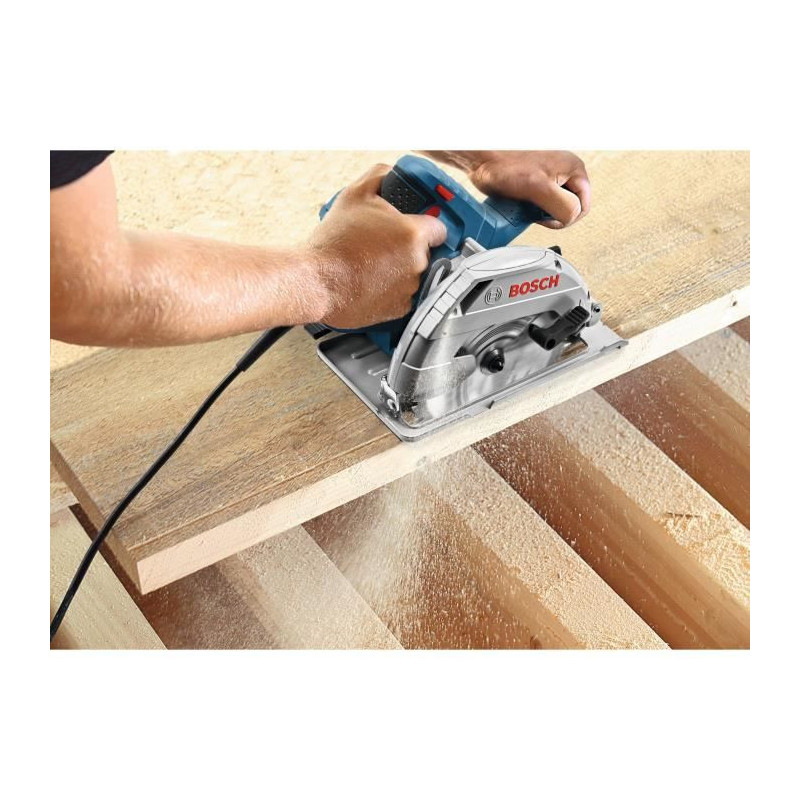 Bosch Professional Circular saw - GKS 165 in cardboard box with 1 wood