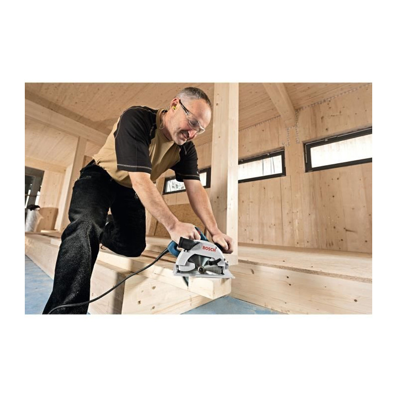 Bosch Professional Circular saw - GKS 165 in cardboard box with 1 wood
