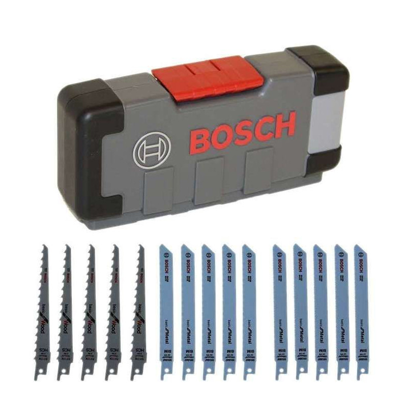 Wood and Metal Basic jigsaw blades, set of 15 Wood and Metal - BOSCH