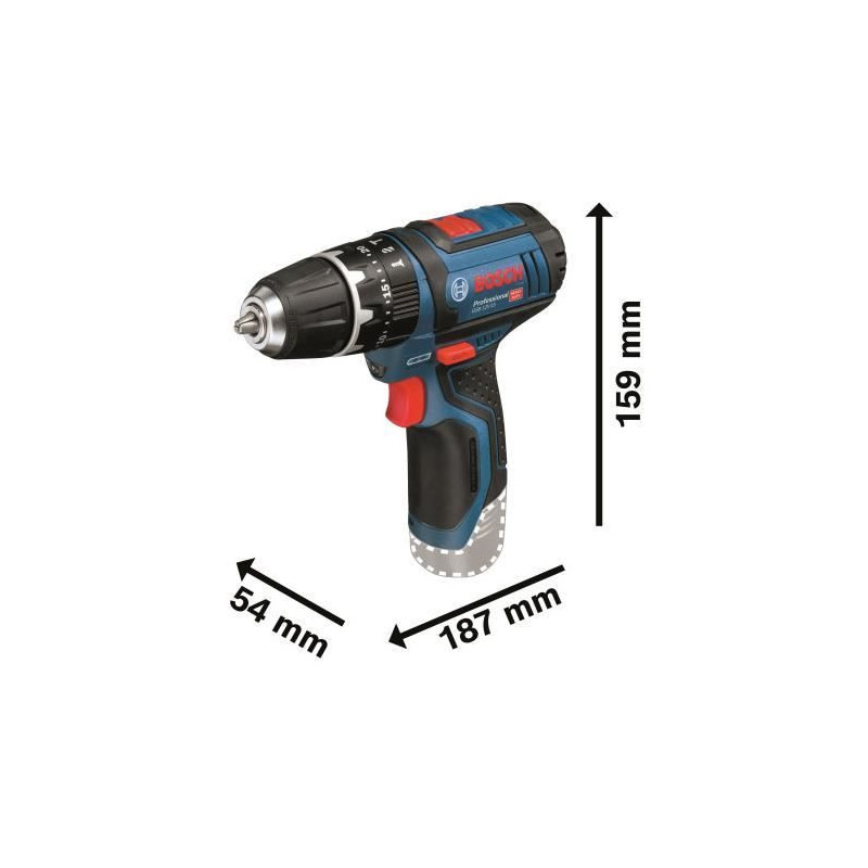 Bosch Professional GSB 12V-15 impact drill-screwdriver + 1 2.0Ah batte