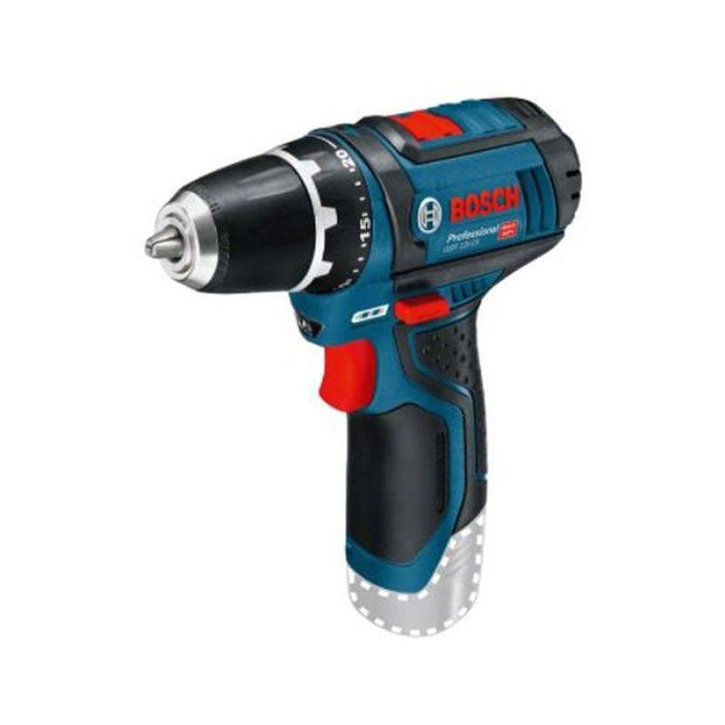 Bosch Professional drill GSR 12V-15 with 2 2Ah battery + charger + sof