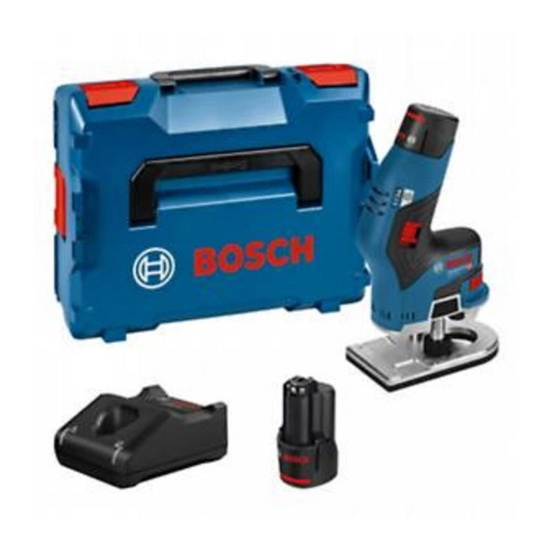 Bosch Professional GKF 12V-8 trimmer with 2 x 3.0 Ah batteries, in Lbo