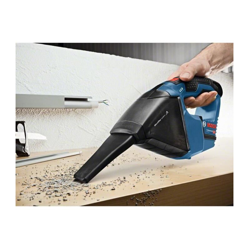 Bosch Professional GAS 12V vacuum cleaner + 2 3.0Ah batteries + L-BOXX