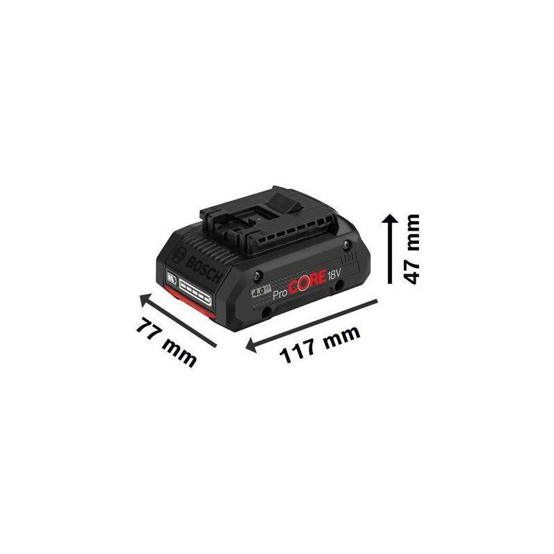 PROCORE 18V 4.0Ah Professional battery in cardboard box - BOSCH - 1600