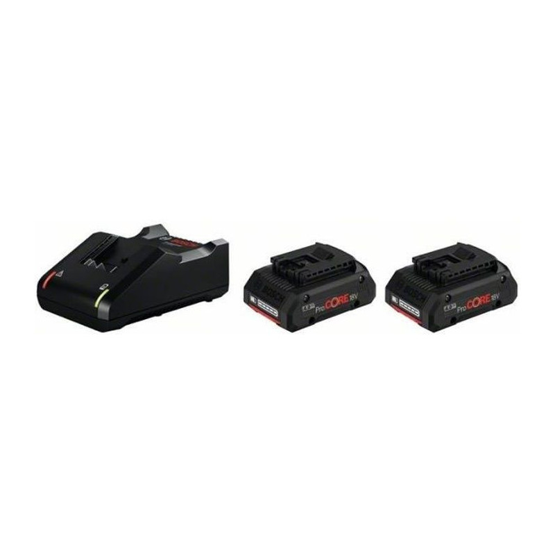 Starter Set Bosch Professional Procore 18v 2x 4.0Ah + charger Gal 18-4