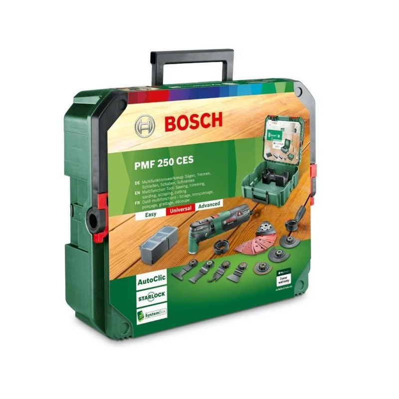 Bosch multifunction tool - PMF 250 CES (delivered with 1 Systembx tool