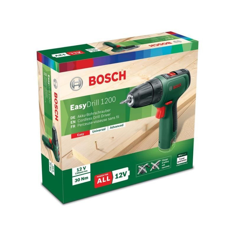 Cordless drill BOSCH - EasyDrill 1200 tool only