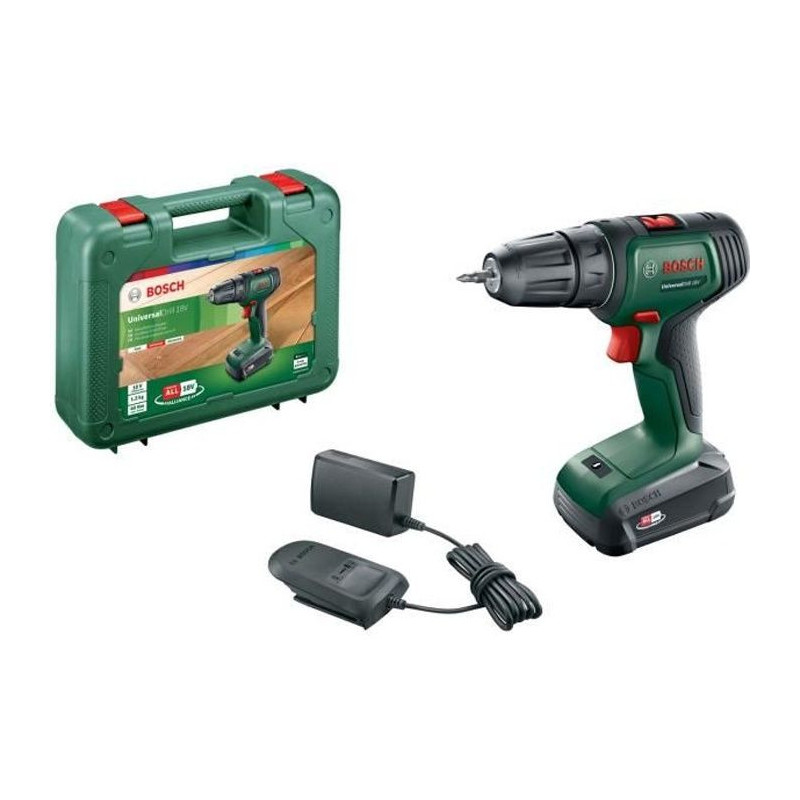 Wireless drill Bosch - Universaldrill 18 (1 battery 1.5 Ah, 1 charger,