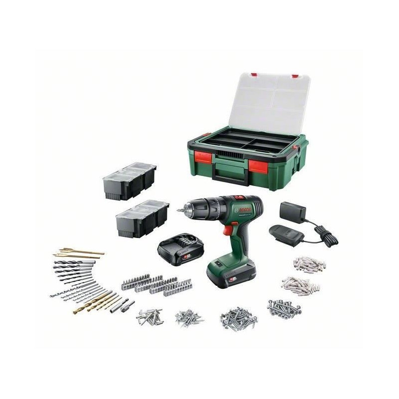 Bosch - Universaldrill 18 (delivered with 2 1.5 Ah batteries, Systemeb
