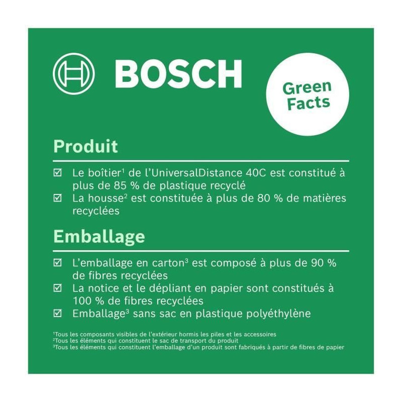 Bosch UniversalDistance 40 C laser distance meter (precise distance me