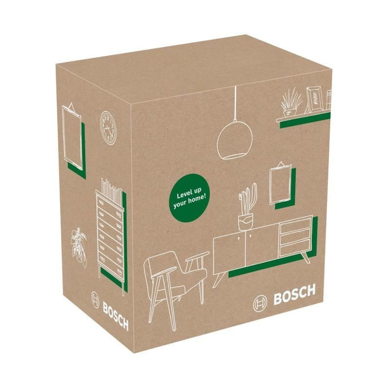Bosch Line Laser - Quigo Green (Supplied with 2 batteries, 1 MM2 unive