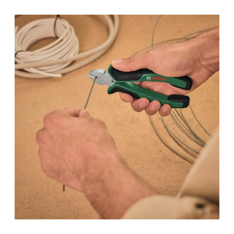 Bosch - Set of 4 pliers (precise and durable diagonal cutting, univers