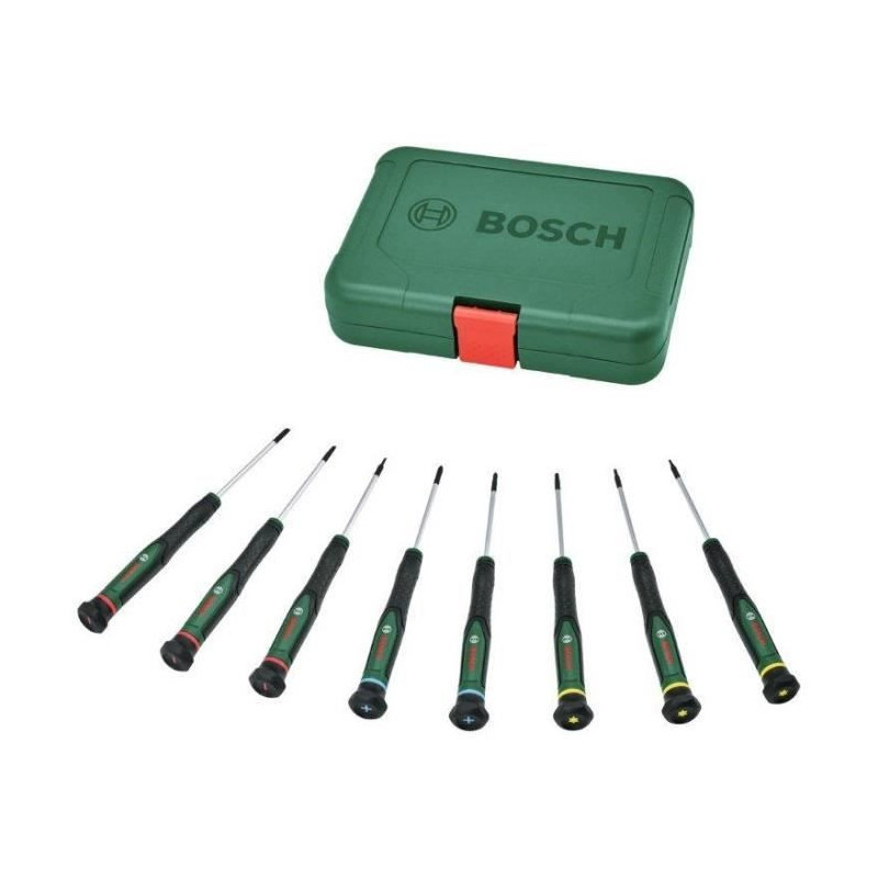 Bosch 8-piece screwdriver set (for DIY/modeling/crafts, precise and ma