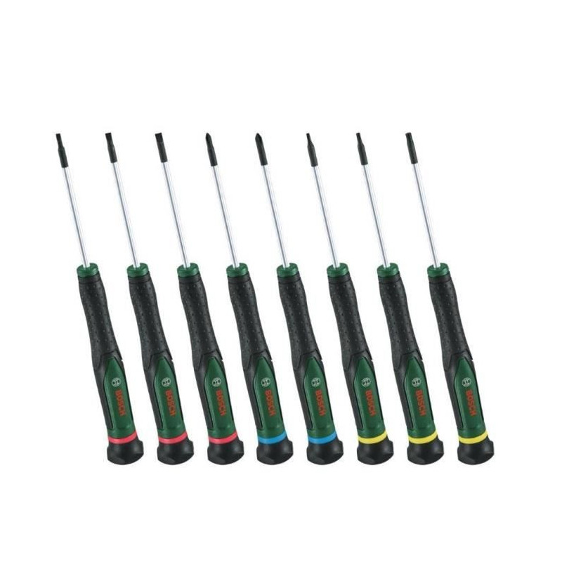 Bosch 8-piece screwdriver set (for DIY/modeling/crafts, precise and ma