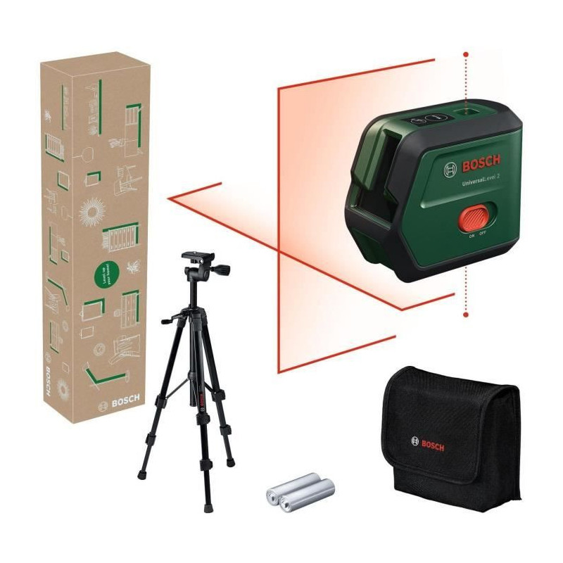 Bosch Line Laser UniversalLevel 2 - Red + Set