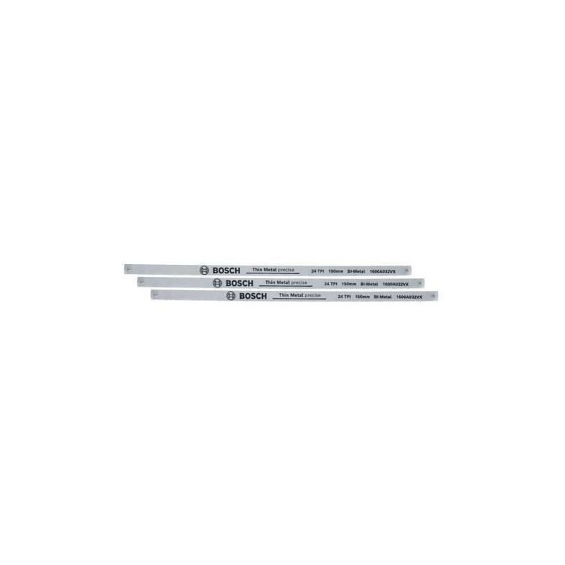 Bosch Precise 150 mm reciprocating saw blade set of 3 (durable bi-meta