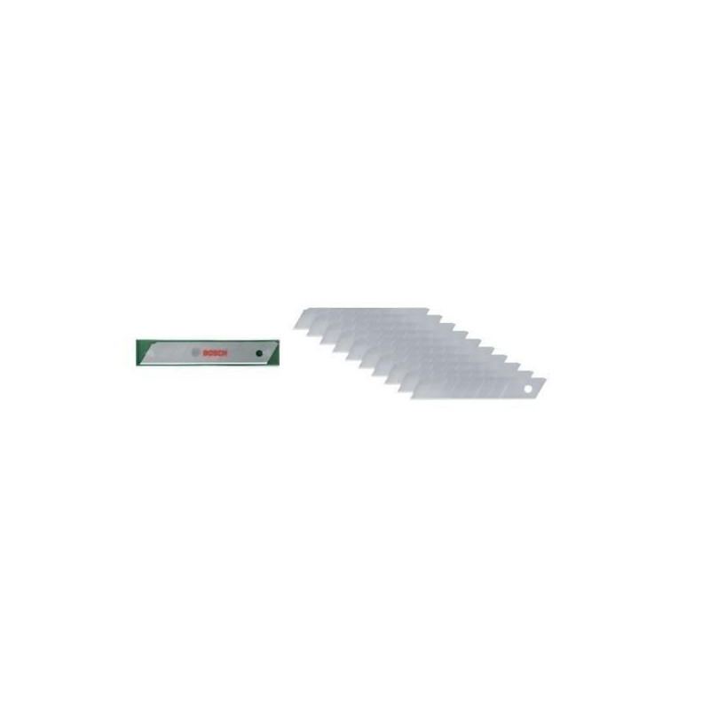 Bosch Set of 10 snap-off blades 18 mm (high-quality SK5 steel 7 snap-o