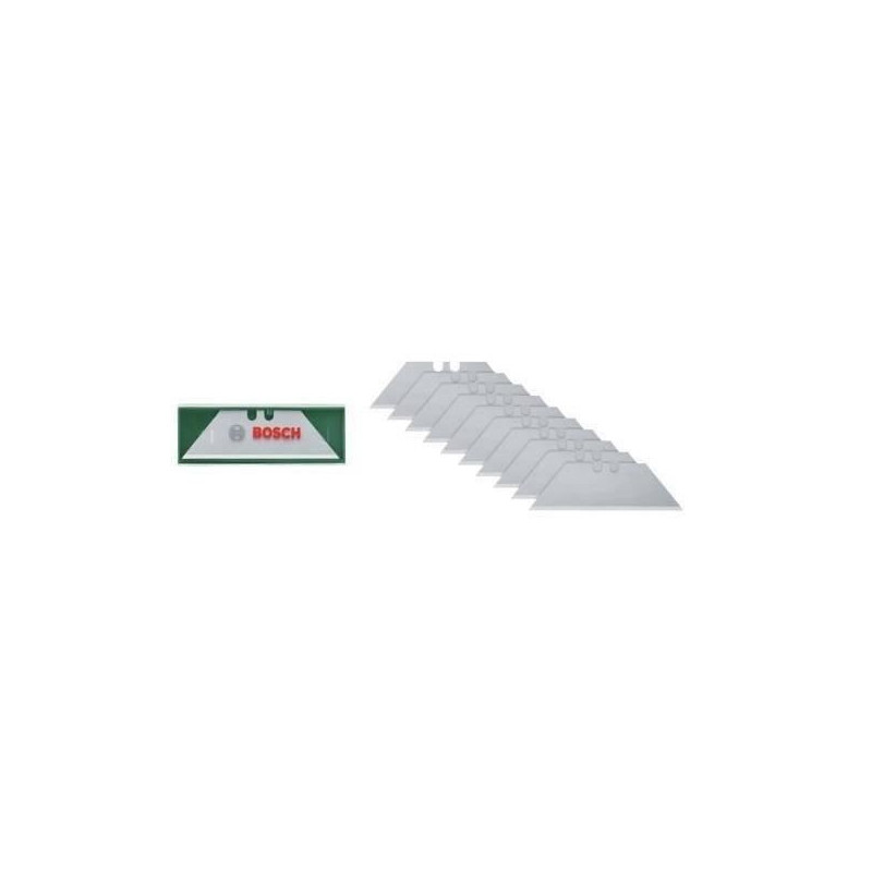 Bosch Set of 10 trapezoidal blades (for folding knife for cutting work
