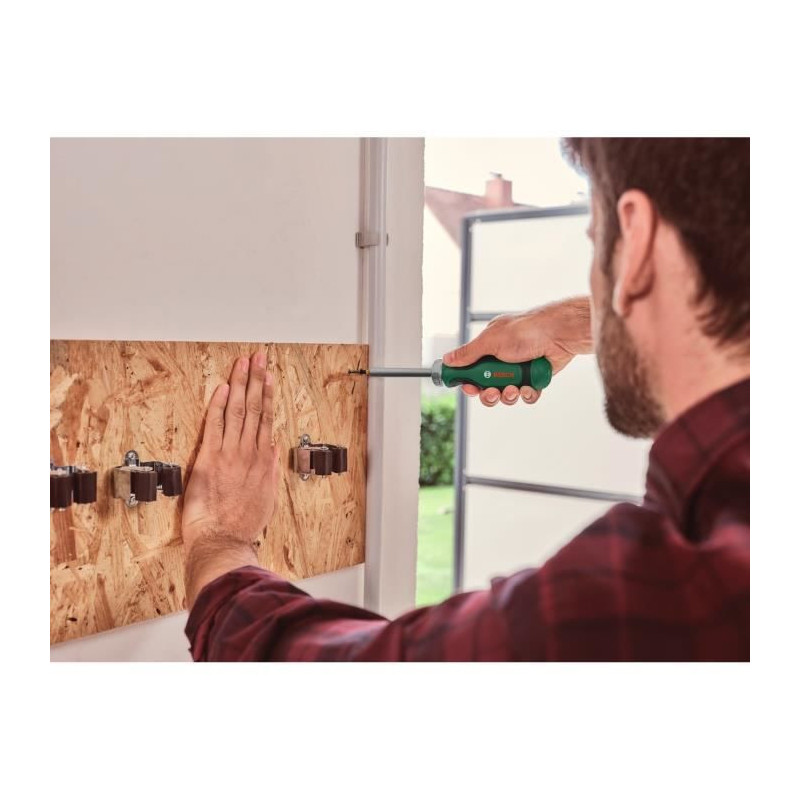 Bosch ratchet screwdriver 12 bits