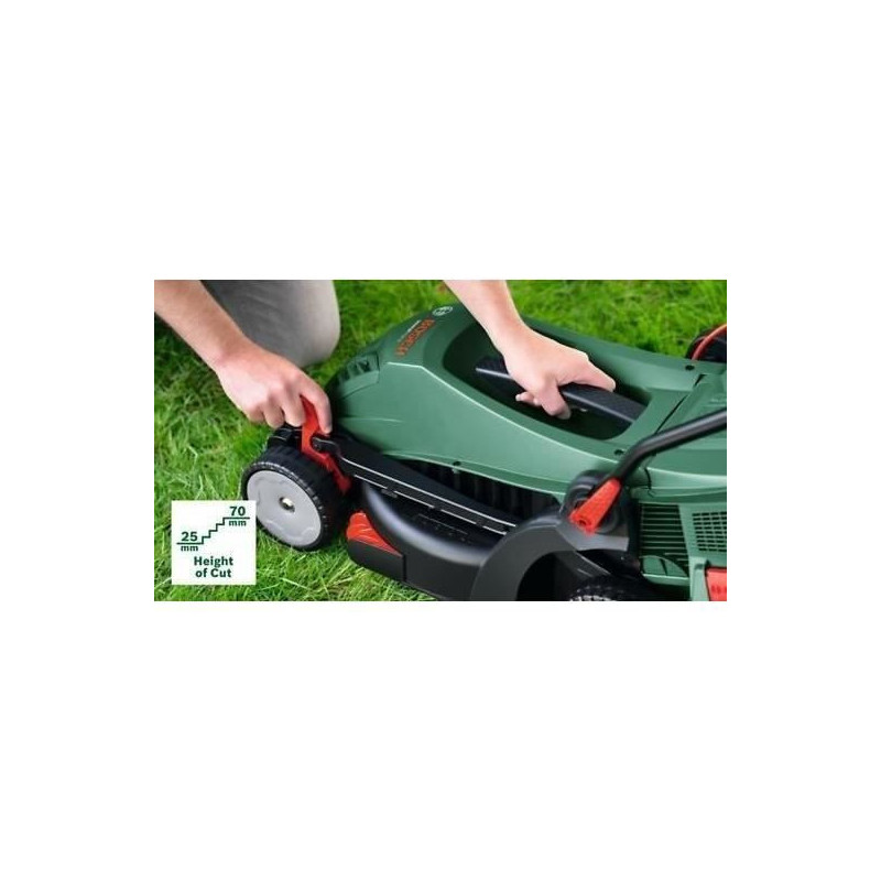 Bosch UniversalRotak 34V-26 Lawn Mower (1300 W, cutting width: 34 cm,