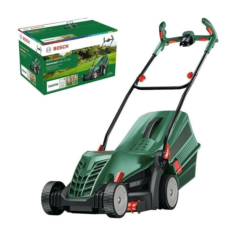 Bosch UniversalRotak 37-555 corded lawn mower (1400 W motor, 37 cm cut