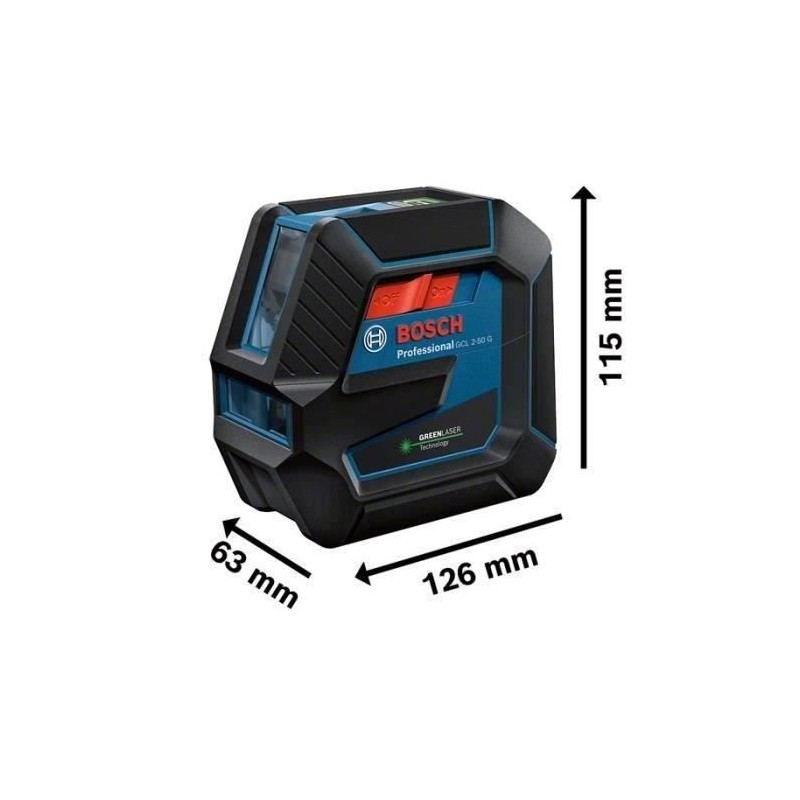 Green laser 2 points and lines GCL 2-50 g with RM support 10 in cardbo